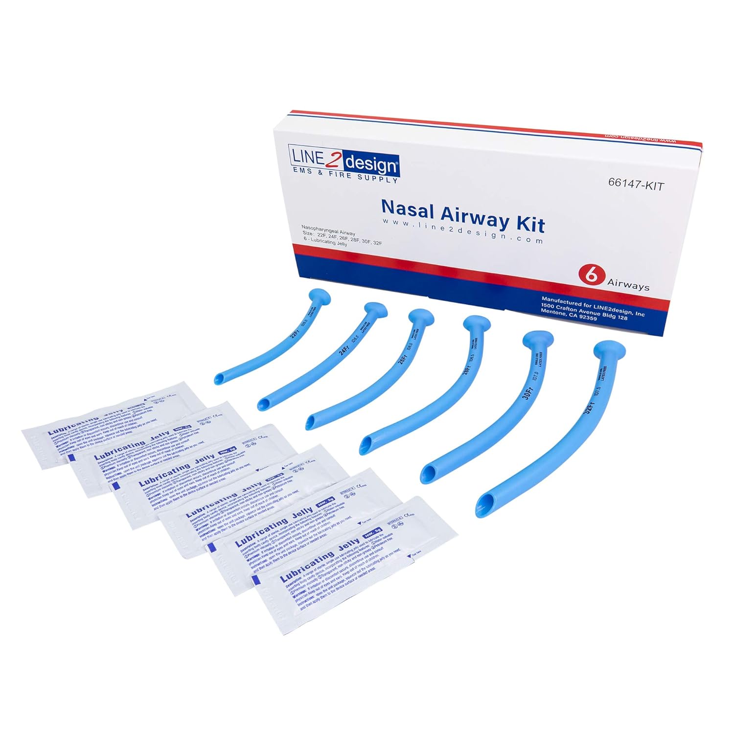 Kit Sanitario Monouso Per Accesso Nasofaringeo - Cannula E Condotto Faringeo - Uso Sanitario