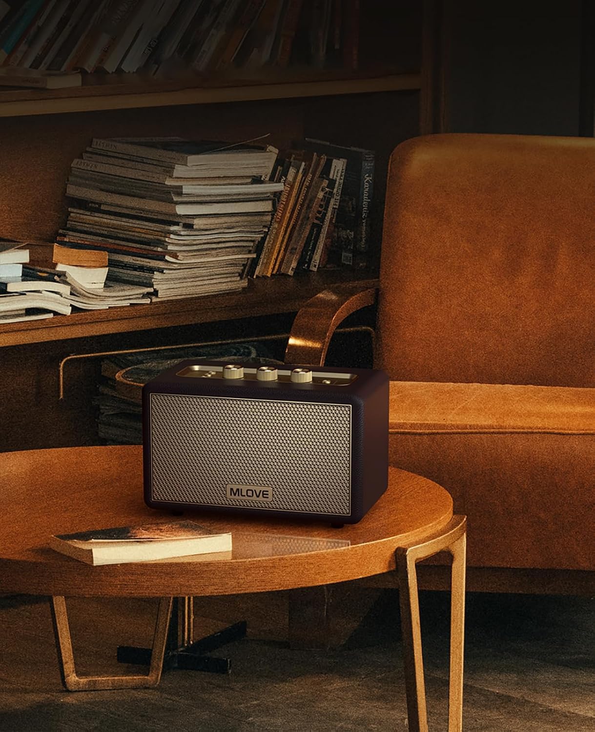 MLOVE Altavoz Bluetooth portátil A200 con entrada auxiliar, ranura micro SD, puerto USB, subwoofer potente, acoplamiento TWS, batería larga y 80 W