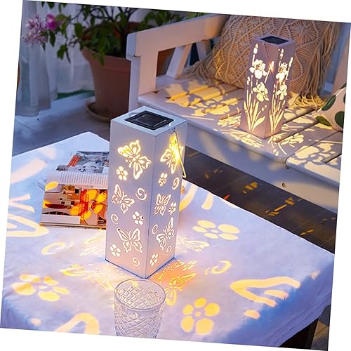 Miniatura 9 de Didiseaon 3 unids linterna solar al aire libre linterna de jardín luz colgante luces solares lámpara solar para exterior decorativo LED linterna