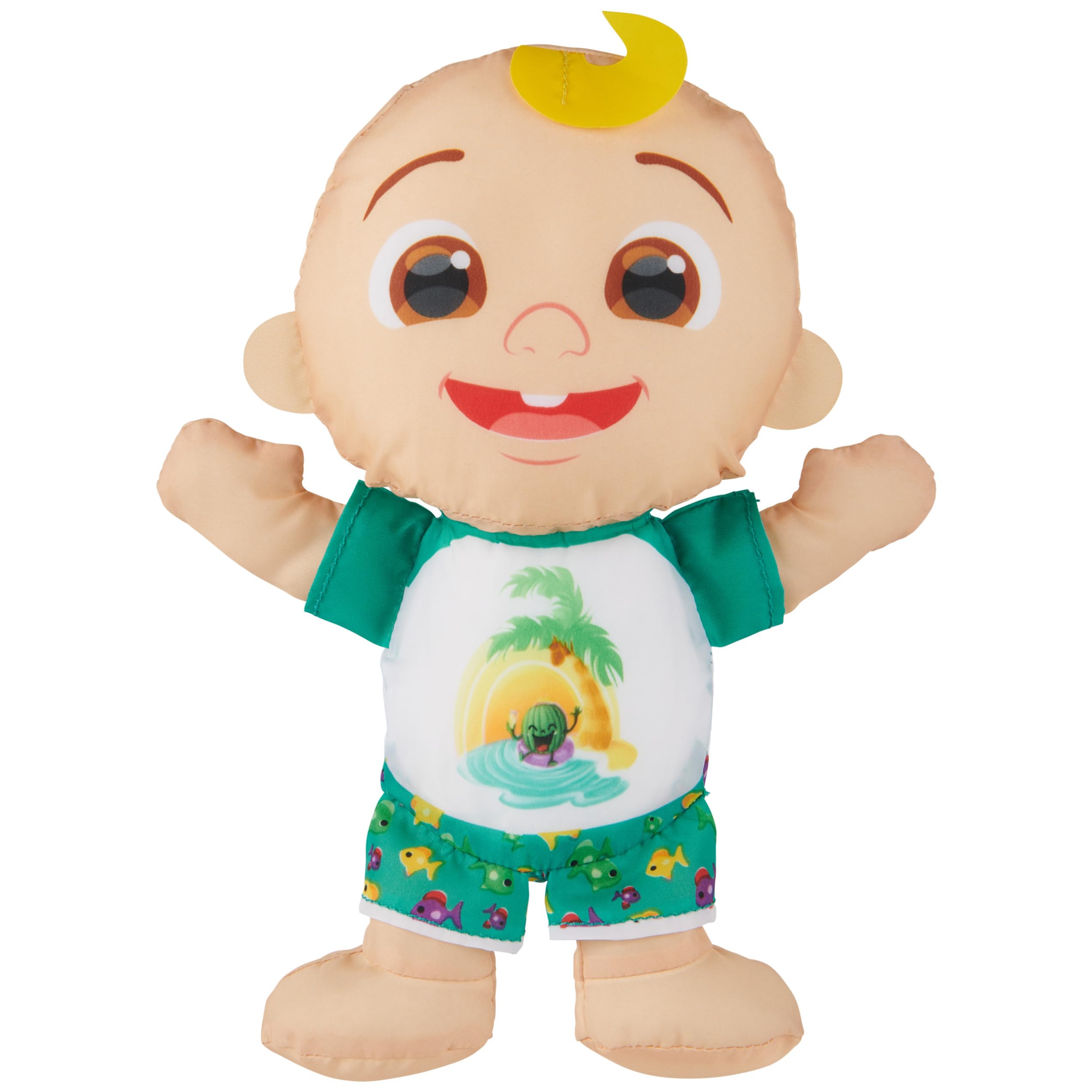 Cocomelon JJ Swim Huggable, Kids Toys, Bath Toys & Beach Toys, Floating Water Stuffed Animal for Kids Aged 1 & Up