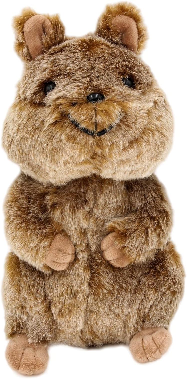 Kawaii Quokka Kangaroo Stuffed Animal Lifelike Short Tail Kangaroo Plushie Pillow Plush Soft Stuffed Squirrel Pillows Home Decor 8.5''