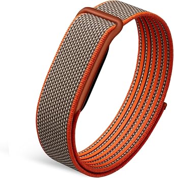 Nylon Band Compatible for Google Fitbit Air, Breathable Braided Sport Loop Replacement Strap with Stainless Steel Buckle, Soft Adjustable Woven Wristband for Women Men, Non-Original