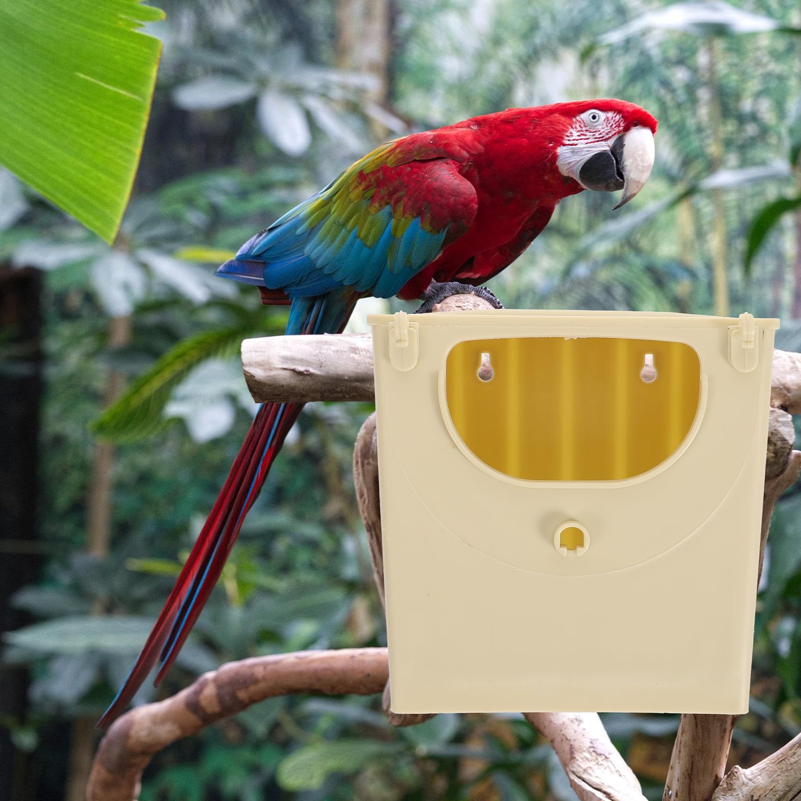 balacoo Casa de cría de plástico, 12 piezas, caja de cría de pájaros, jaula de loro, plástico para mascotas, suministros para pájaros