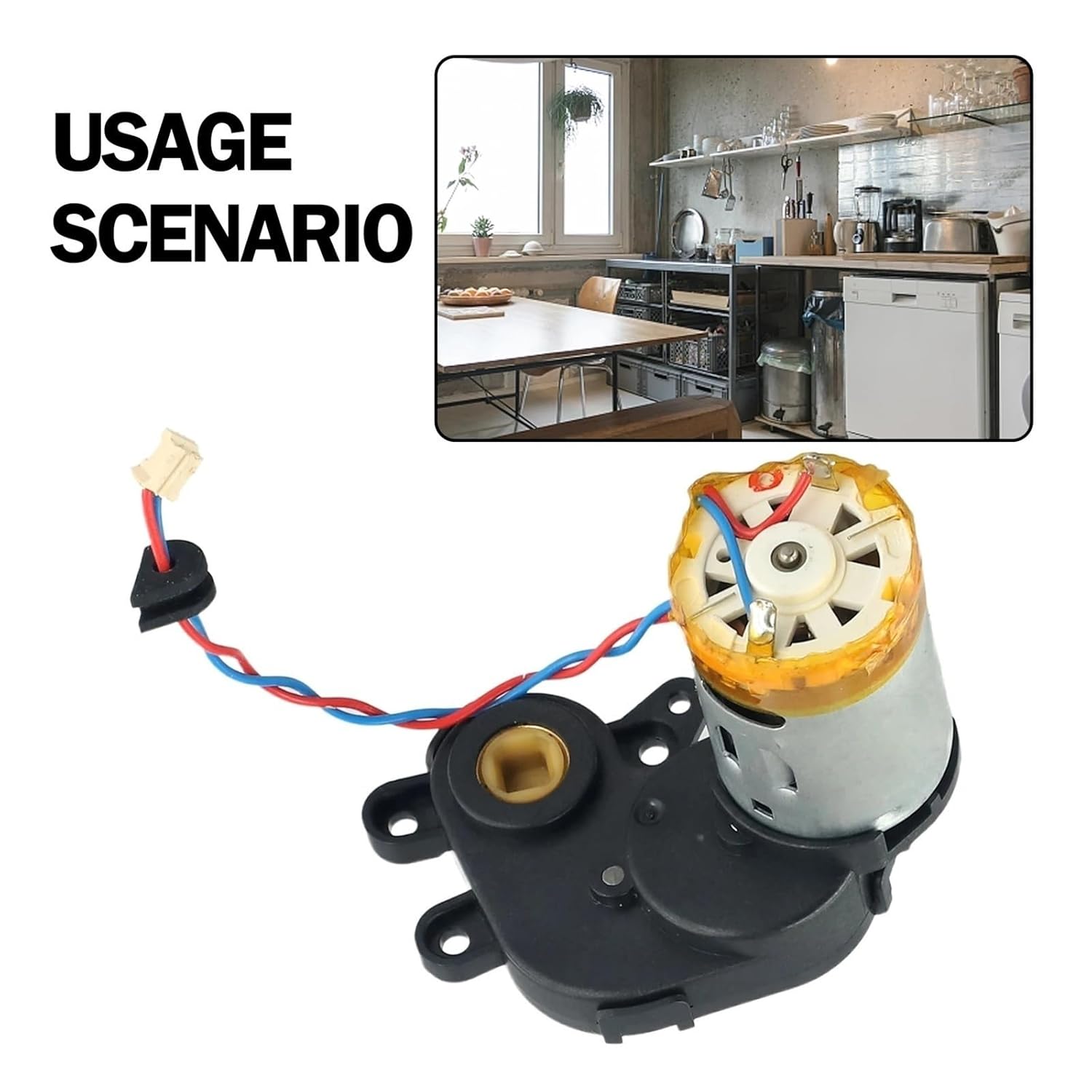 Main Brush Motor,Compatible for DEEBOT, OZMO 950 920 N8 N8 Pro T9 T8 Robot Vacuum Cleaner Sweeping Parts Household Sweeper Cleaning Tool