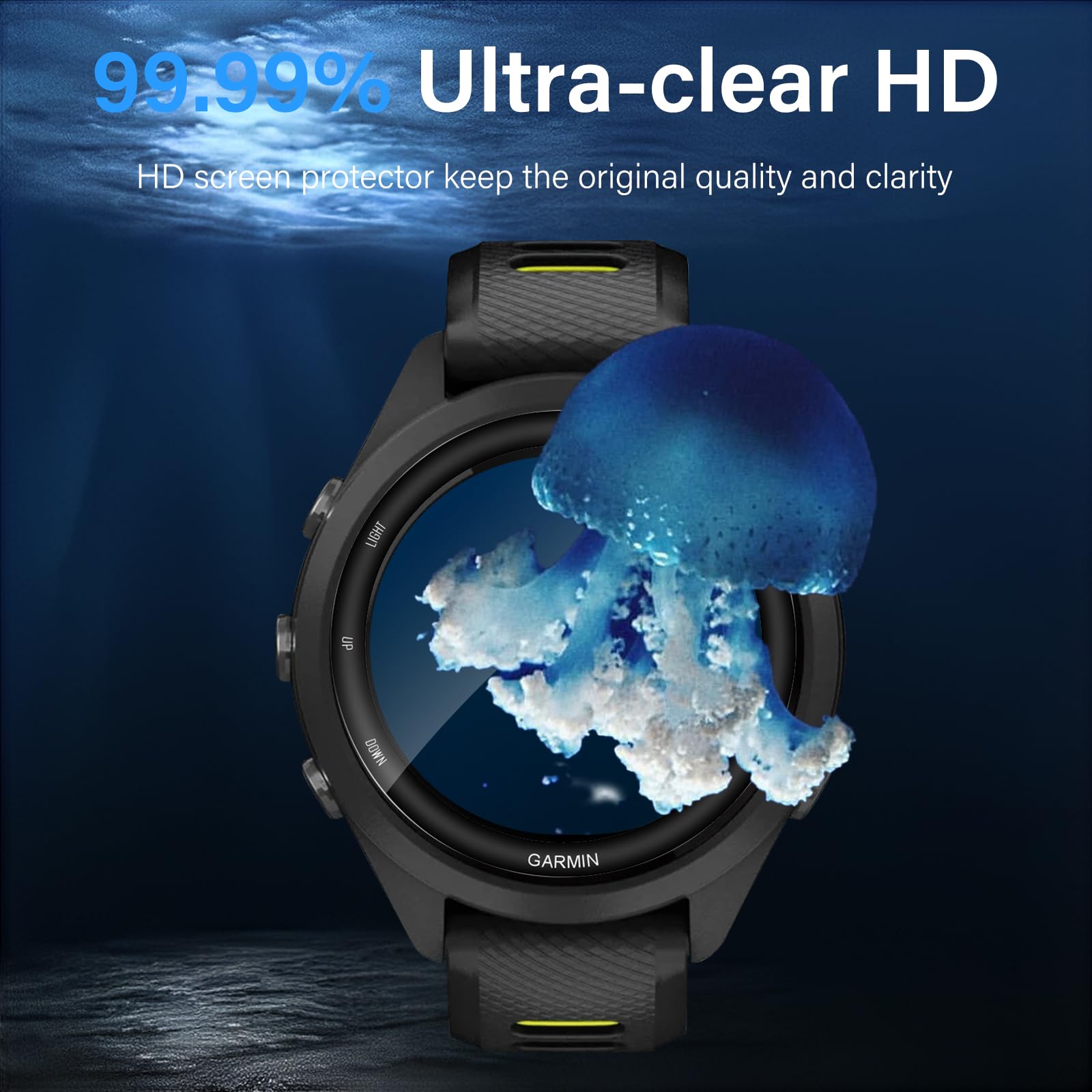 3 Pellicole Temperate Per Garmin Forerunner 265S - Protezione Schermo Anti-Graffio Senza Bolle - Foto 6