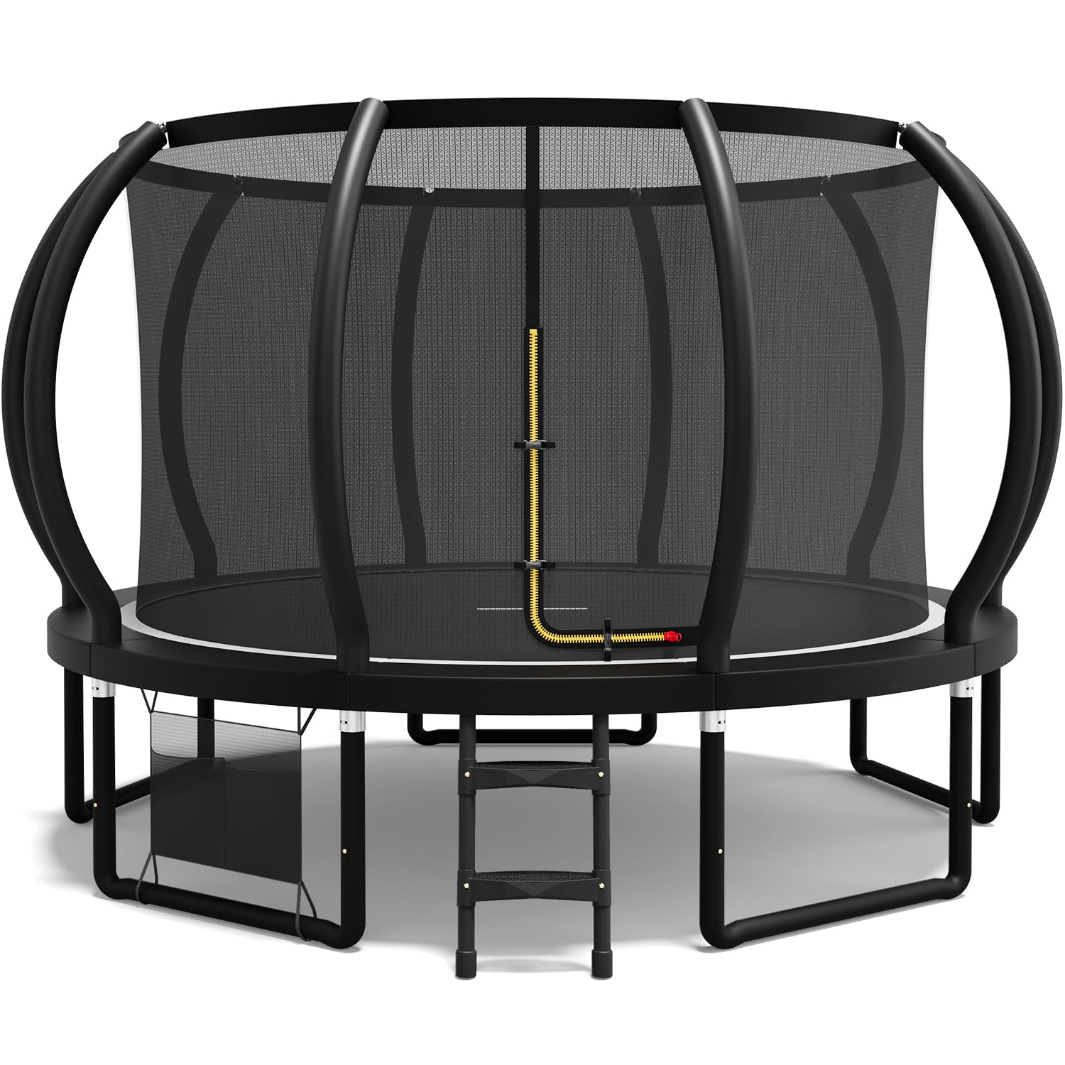Flamaker Trampolin Outdoor, Ø 366/427cm Gartentrampolin mit Netz, TÜV Rheinland GS-Zertifikat, Bodenanker, Stabile Rahmenkonstruktion, Wetterfest und rostfrei, Trampolin Outdoor Kinder & Erwachsene