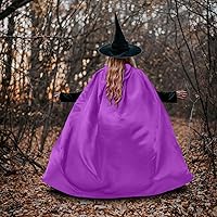 Vista 5 de MoDooris Capa unisex con capucha de longitud completa, disfraz de Halloween, cosplay, bata, disfraz de bruja vampiro, accesorios de 43 a 65.7