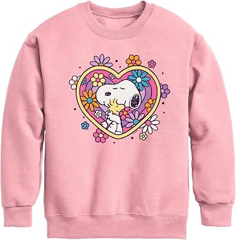 HYBRID APPAREL - Peanuts - Hug Heart Flower - Boys Sweatshirt