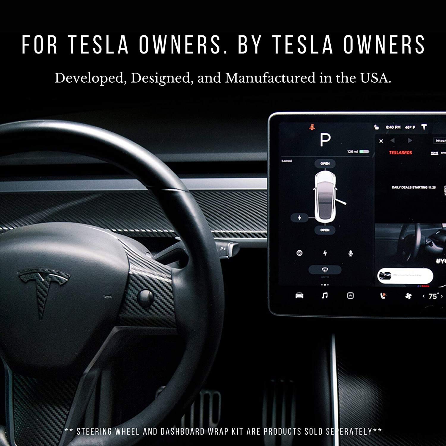 Amazon.com: TESBROS Tesla Model 3 Model Y Center Console Wrap Kit | Pre-Cut and Designed to be Easy to Install | Tesla Model 3 Accessories Made from 3M Automotive Vinyl (Flat Black) : Automotive amazon-com-tesbros-tesla-model-3-model-y-center-console-wrap-kit-pre-cut-and-designed-to-be-easy-to-install-tesla-model-3-accessories-made-from-3m-automotive-vinyl-flat-black-automotive
