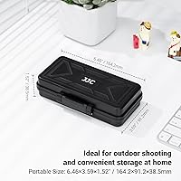 Vista 6 de JJC Estuche de almacenamiento multifunción para batería de cámara, tarjeta de memoria para 6 tarjetas SD, 6 tarjetas CFexpress tipo BXQD, 5 tarjetas