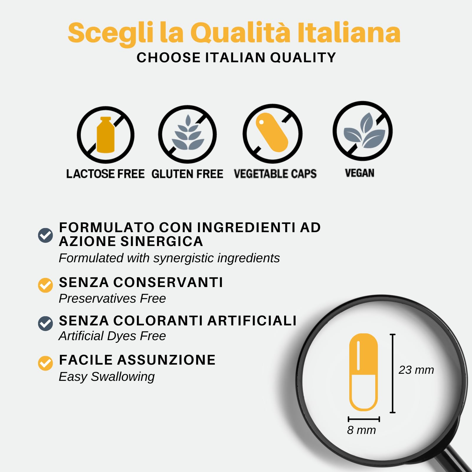 Tricolic NoGrey Lycomplex | Integratore Antigrigio e Antietà per Capelli | Sostiene la Naturale Colorazione dei Capelli | Con NMN, Resveratrolo, Rame e Biotina | 60 Capsule Vegetali