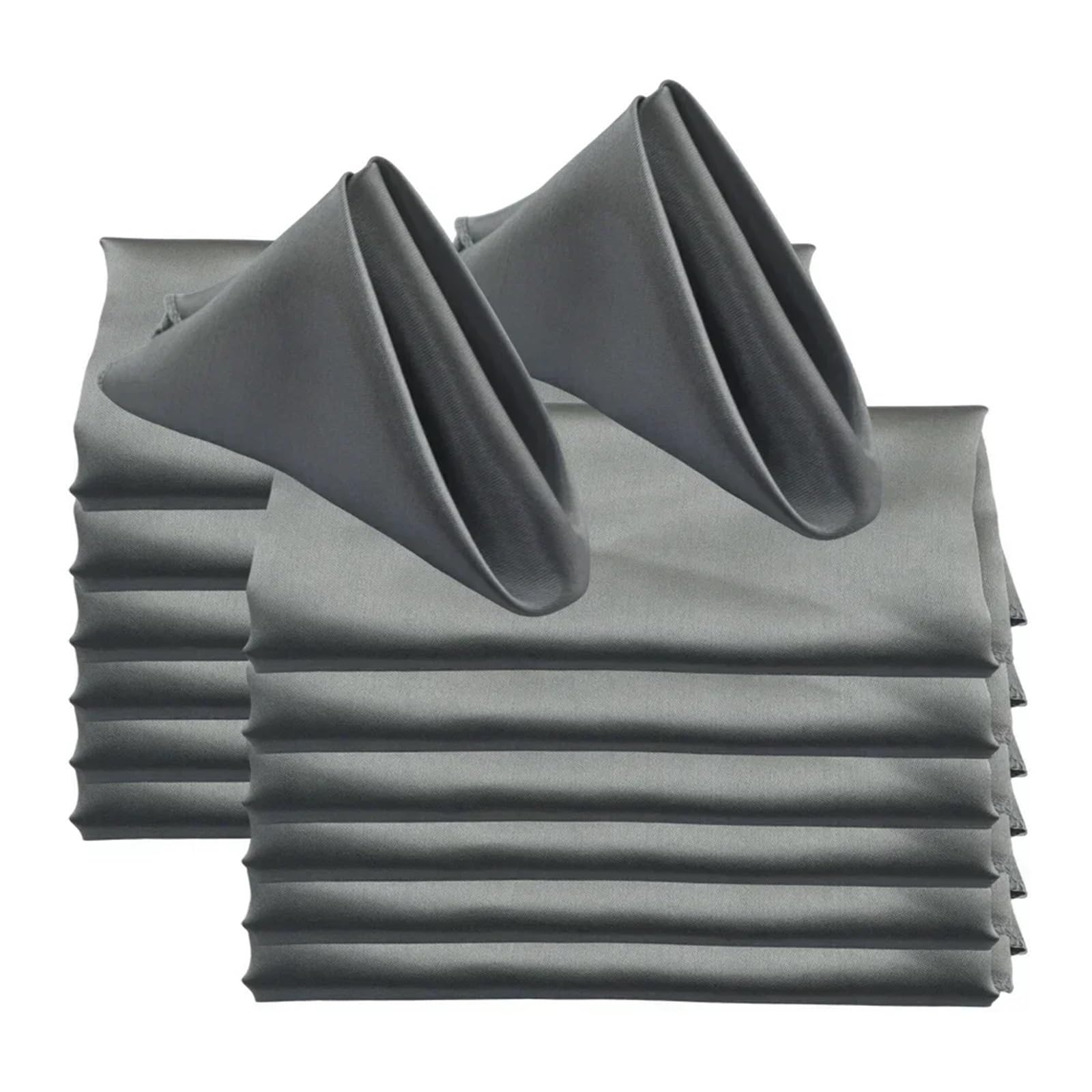 Table Napkins 60pcs 48x48cm 19inch Square Satin Napkins For Wedding Party Decors Soft Cloth Dinner Napkin Restaurant(Color4)