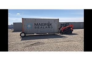 U.S.-Made EZY Wheels for Shipping Containers: Heavy Duty 8-Lug and Assembled Nickel-Chrome Finish Dolly