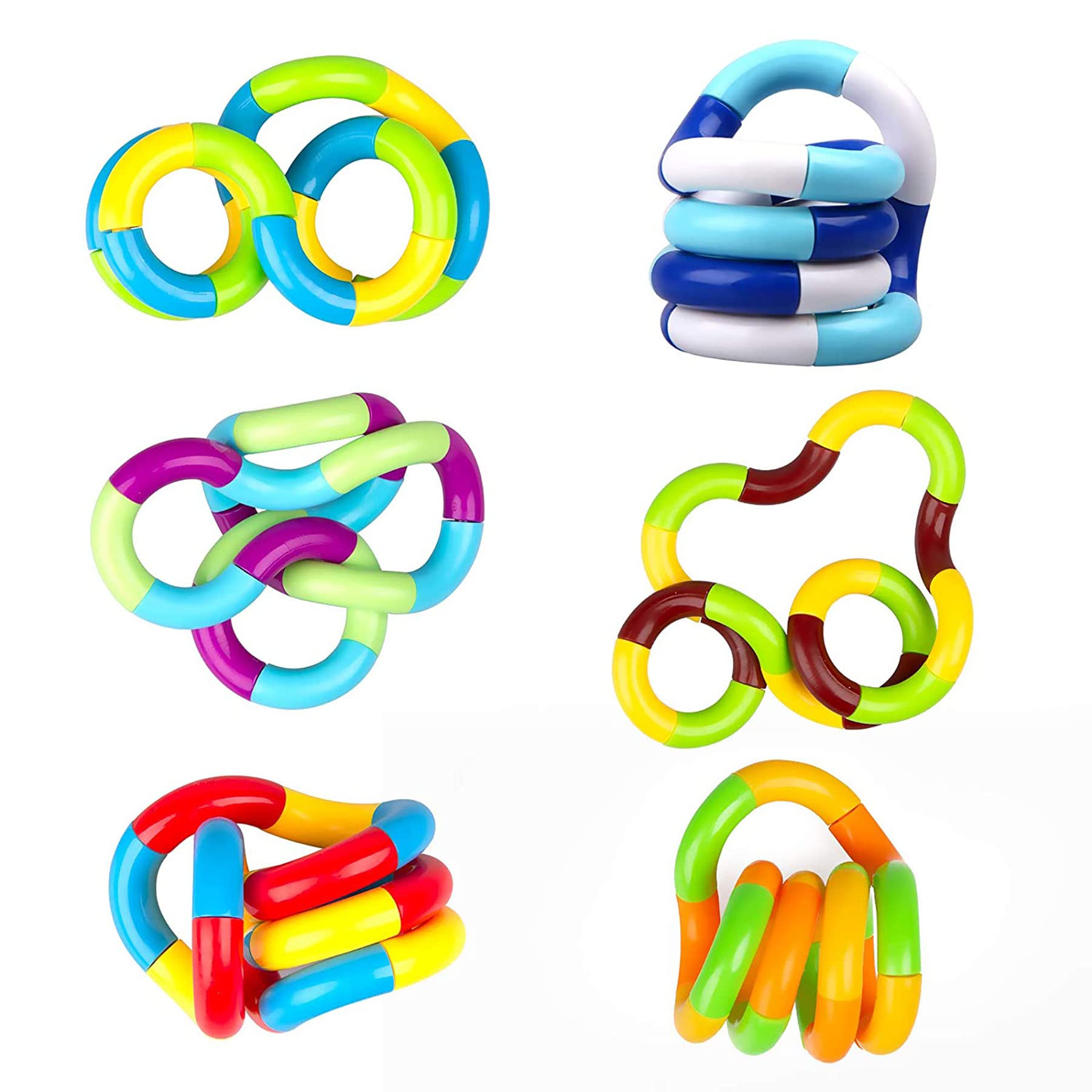 TRU TOYS 10Pcs Tangles Fidget Toys, Fidget Toys, Sensory Toys, Tangles Fidget, Tangles Relax Therapy Anxiety Stress Relief Items Therapy Toy, Decompression Toys, Fidget to Focus (Multi-Color) (B0C1K5TYYH) Amazon Price History, Amazon Price Tracker