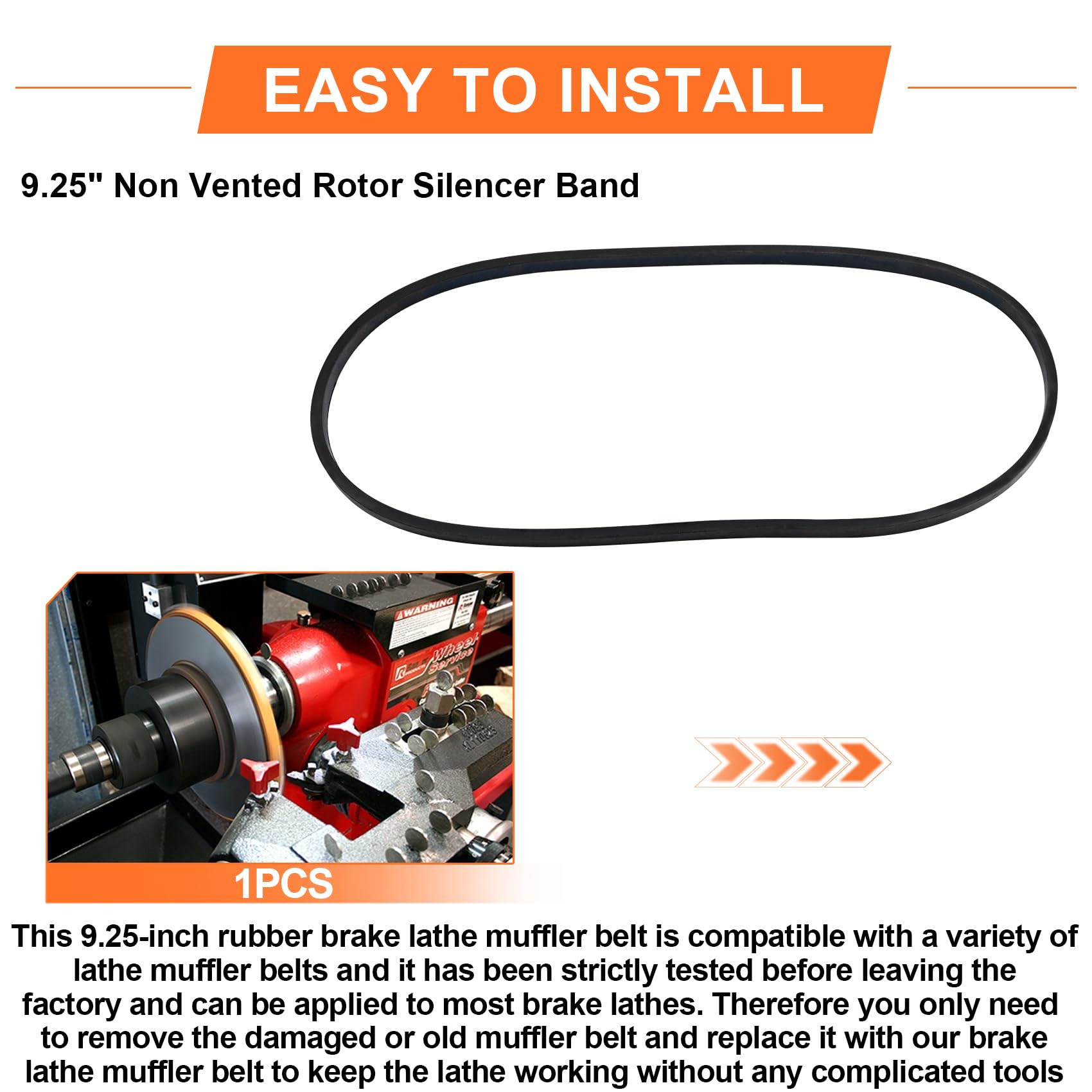 Banded Rotor Band AMMCO BRAKE LATHE Rotor Silencer Band For Solid / Non-Vented 9-13 ...