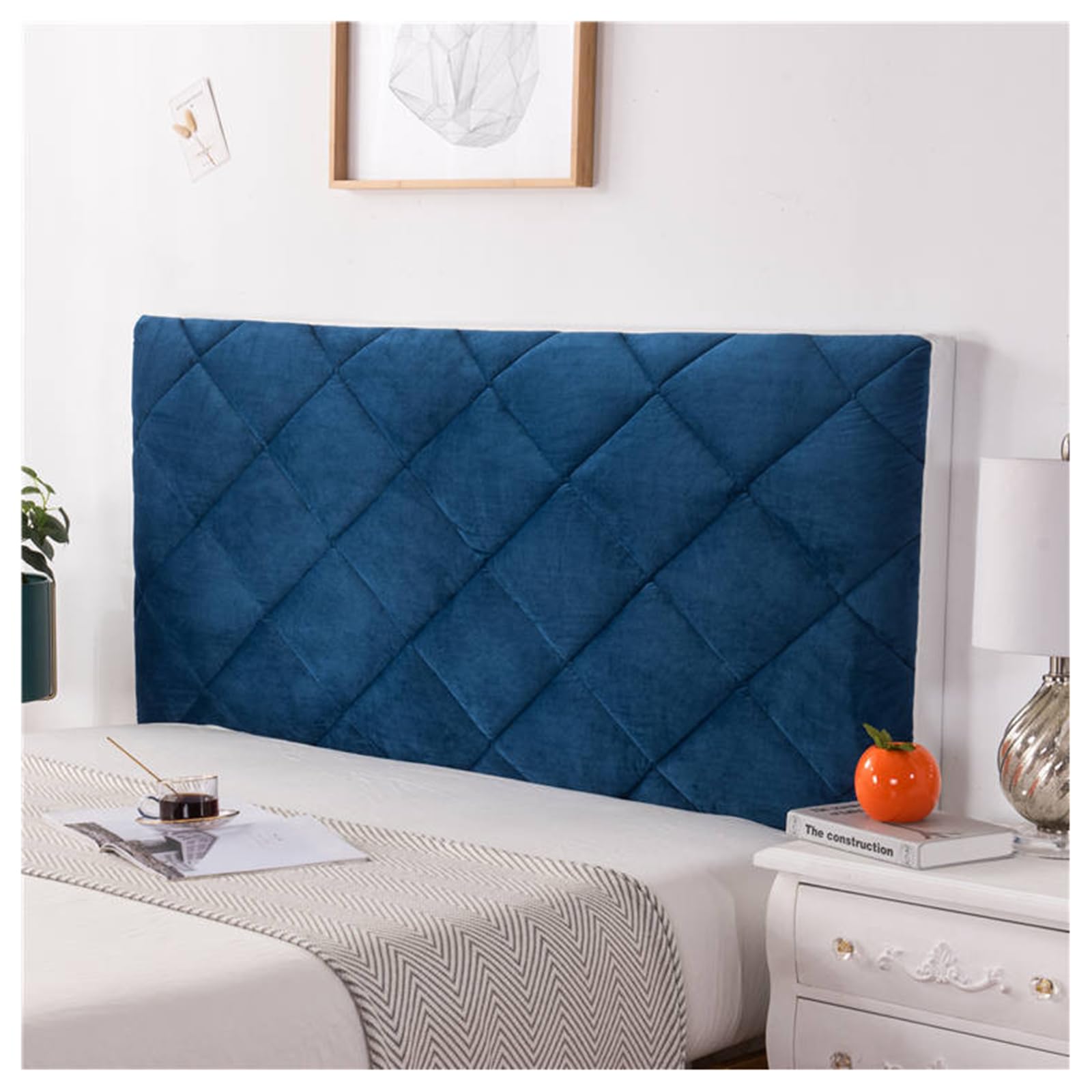 XJKH Headboard Cover - Padded Thicken Cotton Slipcover Protector | Dustproof Stretch Bed Head Covers for Twin Queen Full California King Size - Enhance Your Bed's Look!