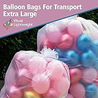 Vista 5 de 2 bolsas de globos de 59 x 98.4 pulgadas para transporte, extra grandes, globos de transporte para bodas, fiestas de cumpleaños