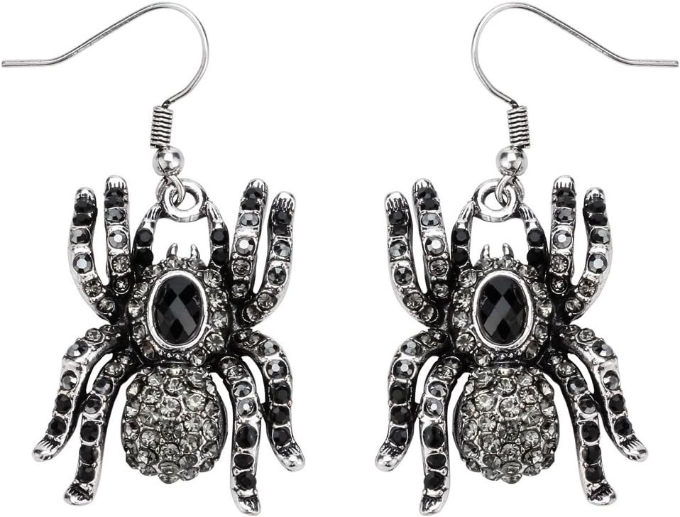 Szxc Jewelry Spider Dangle Earrings Halloween Gifts for Women Teen Girls