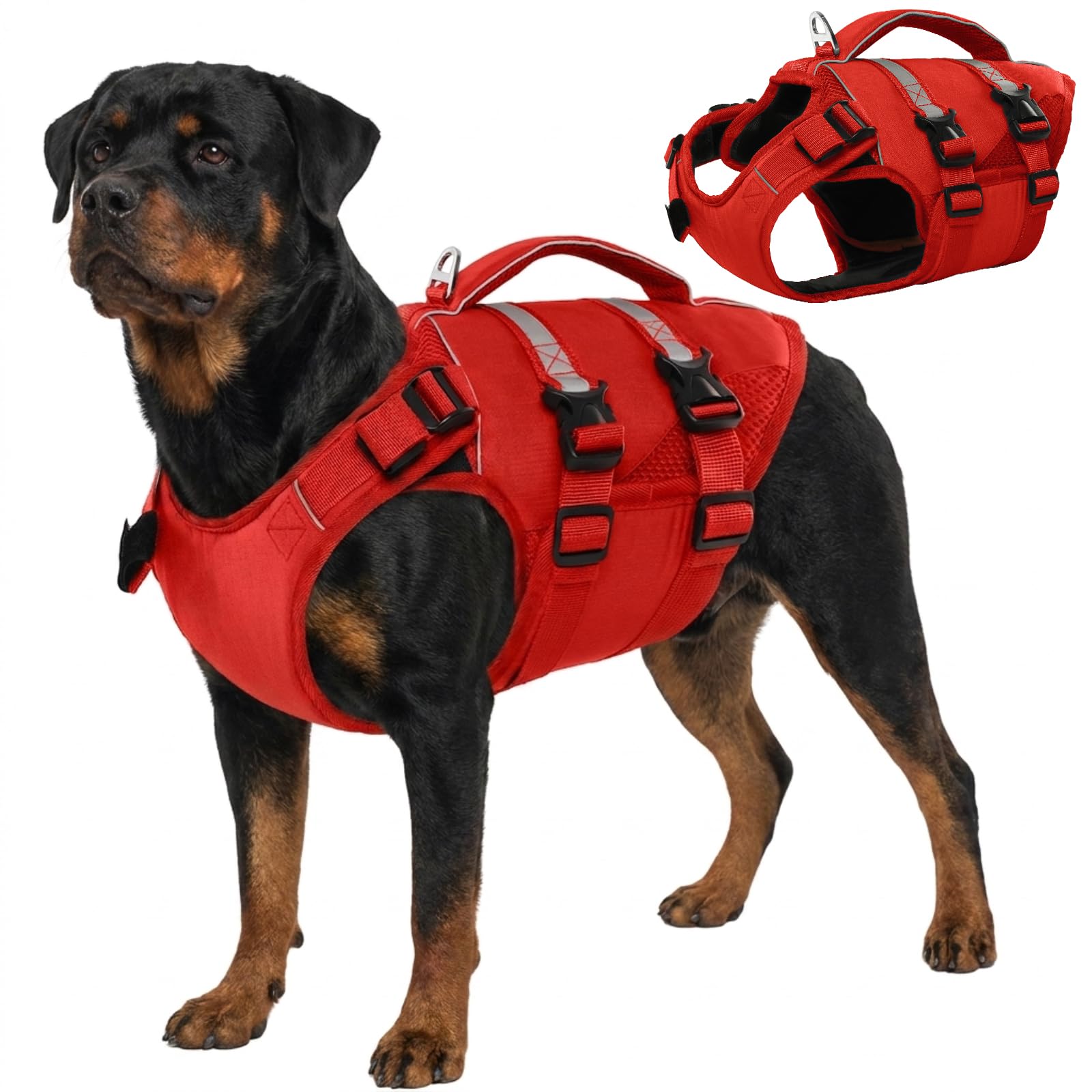 Kuoser High Flotation Dog Life Jacket