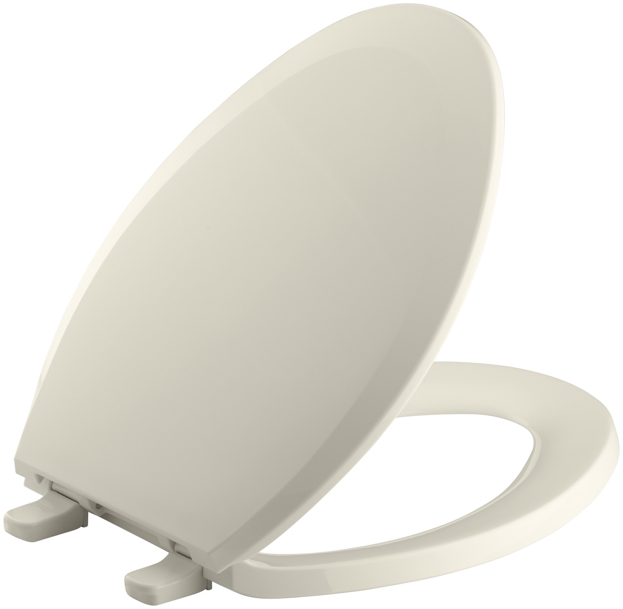 KOHLER K465247 Lustra Elongated ClosedFront Toilet Seat, Almond for