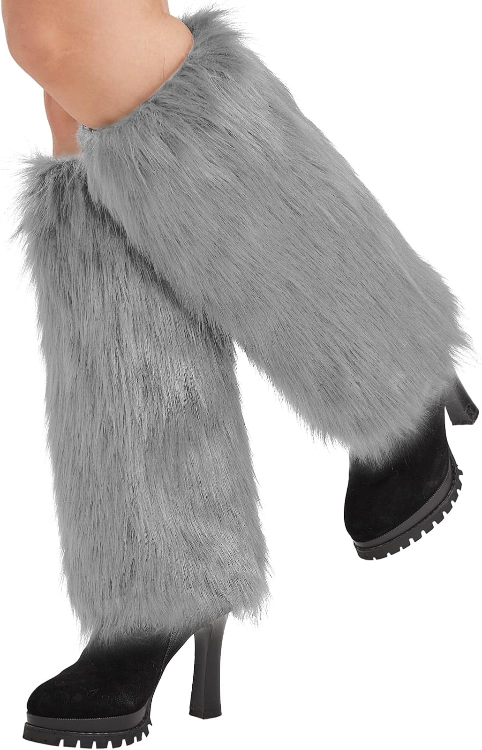 Nanxson Womens Fur Leg Warmer Winter Furry Long Boot Cuffs Cover TTW0034 image 4