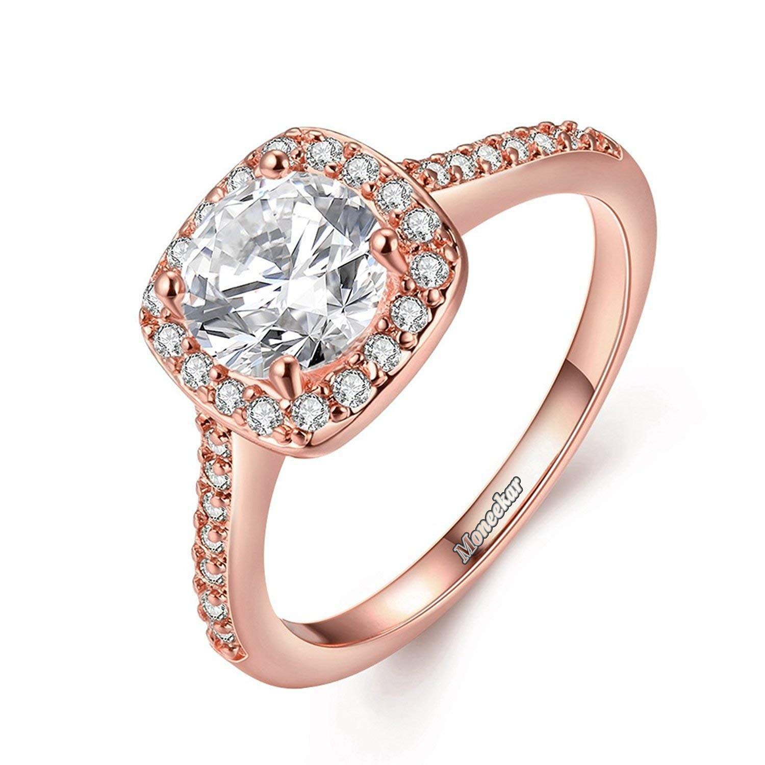 Moneekar Jewels 5A grade Cubic Zirconia Copper Metal Rings for Women (B07XVL8WBT) Amazon Price History, Amazon Price Tracker