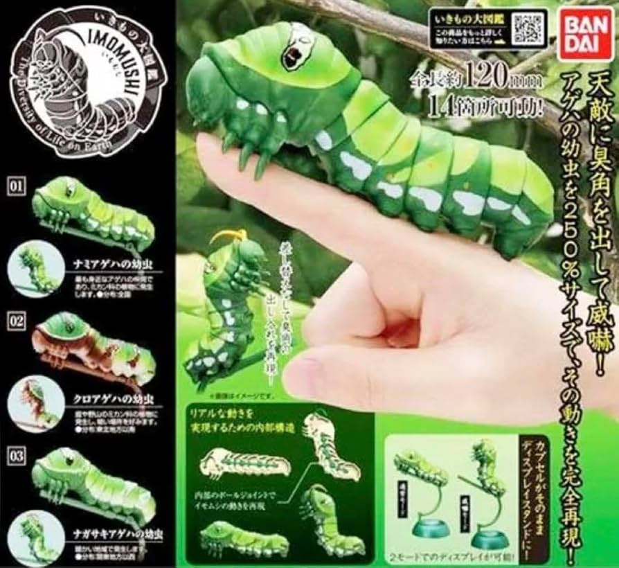 Amazon.co.jp: いきもの大図鑑 いもむし 01 全3種＋ : おもちゃ