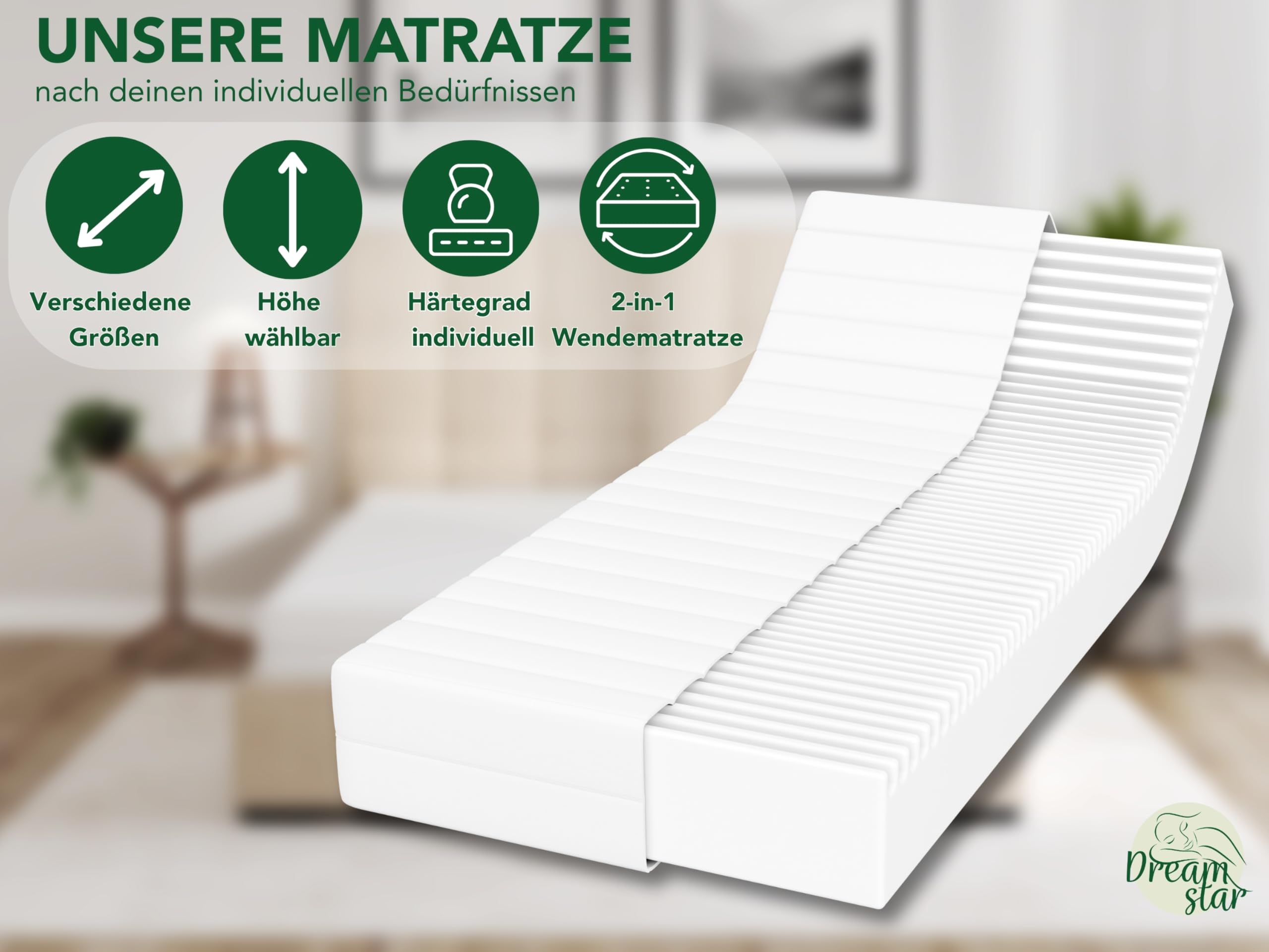 Surmatelas Mémoire De Forme Tesla Dreams 12 Cm - Mousse Confortable Et Respirante, Certifié Oeko-Tex | 160x200 Cm, Pour Un Sommeil Profond