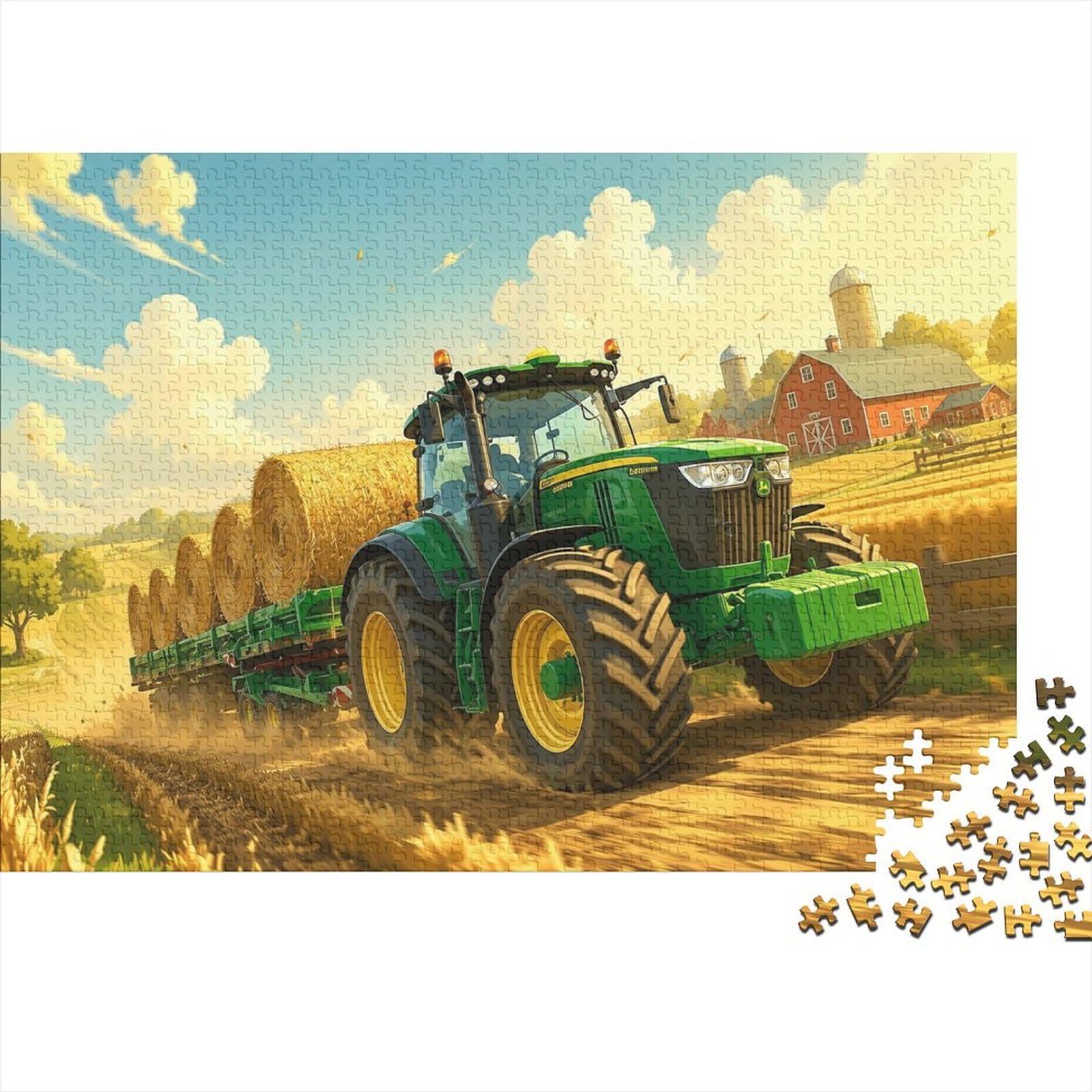 Tractor Farm Hay 1000pcs Mini Puzzle For Adults Challenging