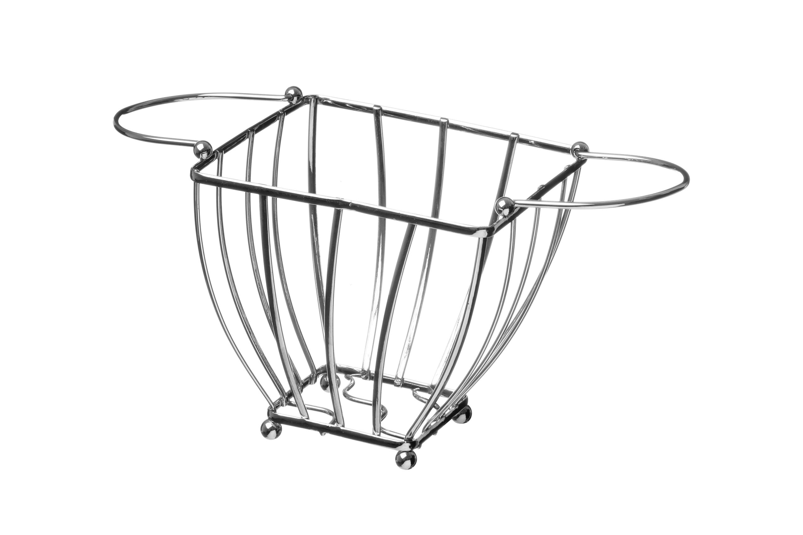 Premier Silver Housewares Fruit Basket, Chrome, 18 Cm
