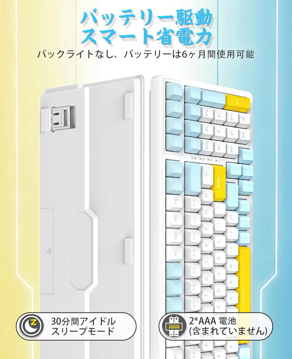 Amazon.co.jp: MAGIC-REFINER Gaming Keyboard, Wireless Bluetooth +