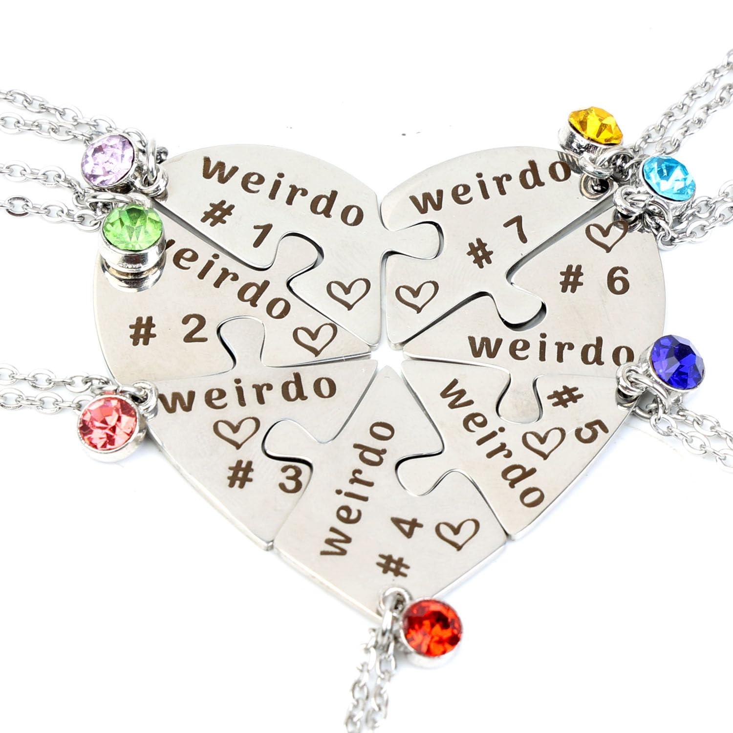 Weirdo Necklace Heart Bff