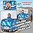 Pop Up Play Tent for Kids - My First Foldable Indoor & Outdoor Playhouse Vehicle Toys for Toddlers, Boys and Girls (Police Car)