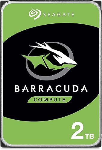 Seagate BarraCuda - Disco duro interno de 2 TB, SATA de 3.5 pulgadas 6 Gb / s, 7200 RPM, 256 MB caché, 3.5 pulgadas, embalaje libre de frustración