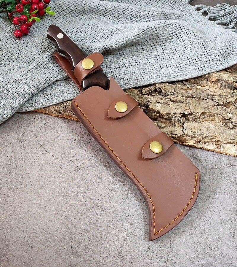 Meat cleaver, Longquan forging multi-functional small sickle field portable hammer grain small machete sharp jungle tree cutting open knife Cleaver Knife (Color : Set)