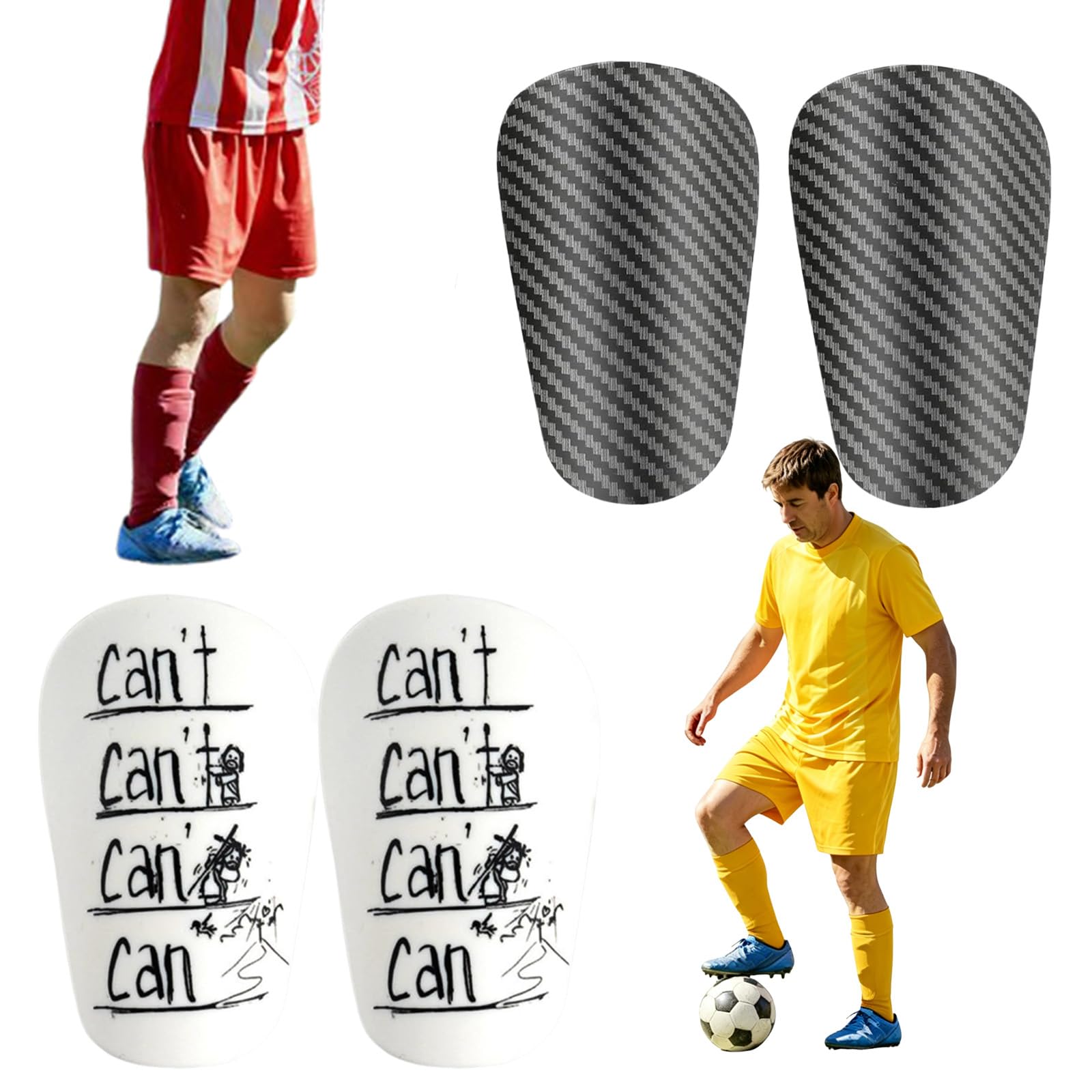 4PCS Shin Guards for Football Kids, Mini Shin Pads Lightweight for Youth and Adults, Anti-Impact Football Guards Ball Kit, for Ball Games Matches, Training, Basketball etc-picture-15