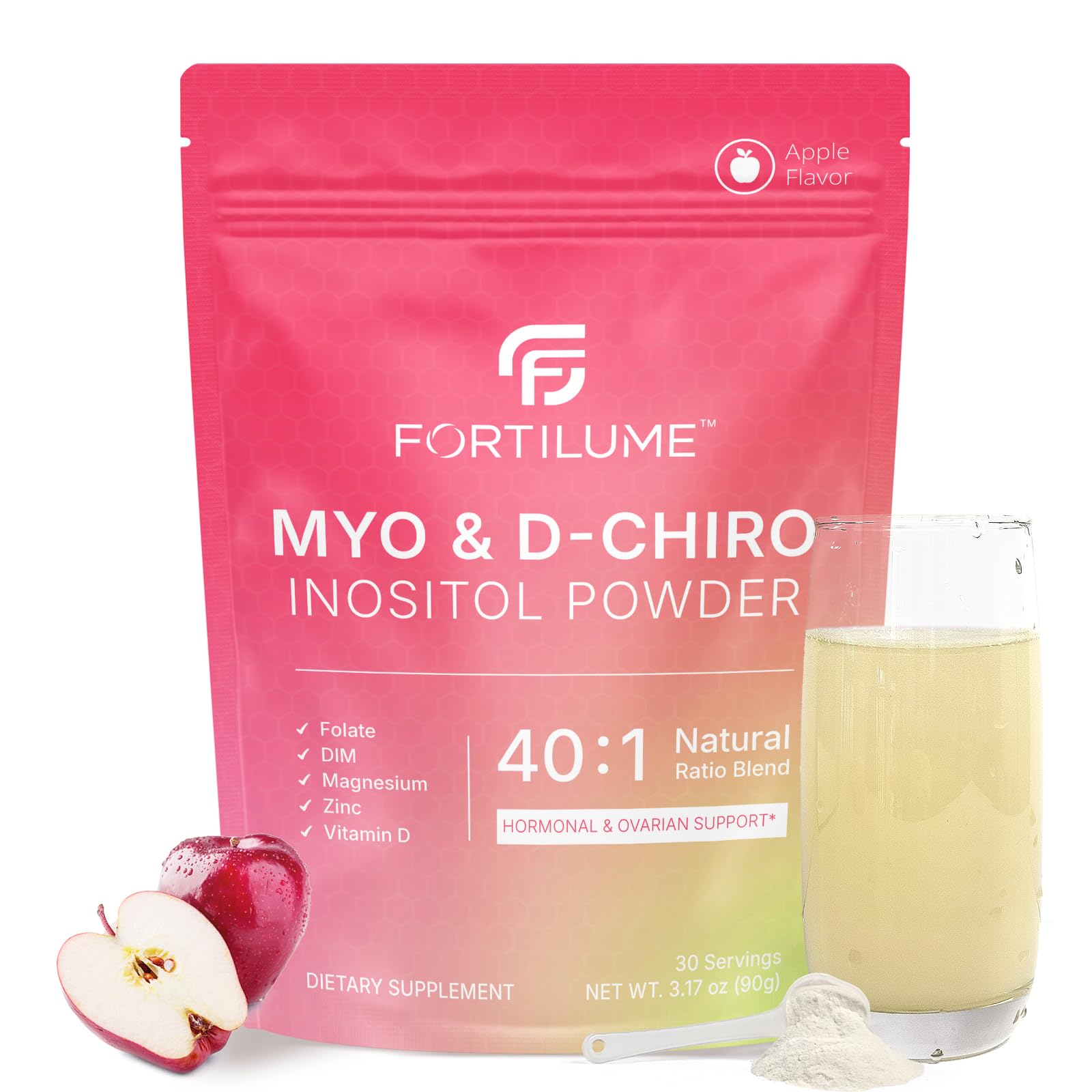 Myo & D-Chiro Inositol Powder 40:1 Ratio, Apple