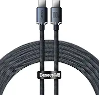Cabo USB C P USB C Turbo Baseus Crystal Shine 100W (200, centímetros)