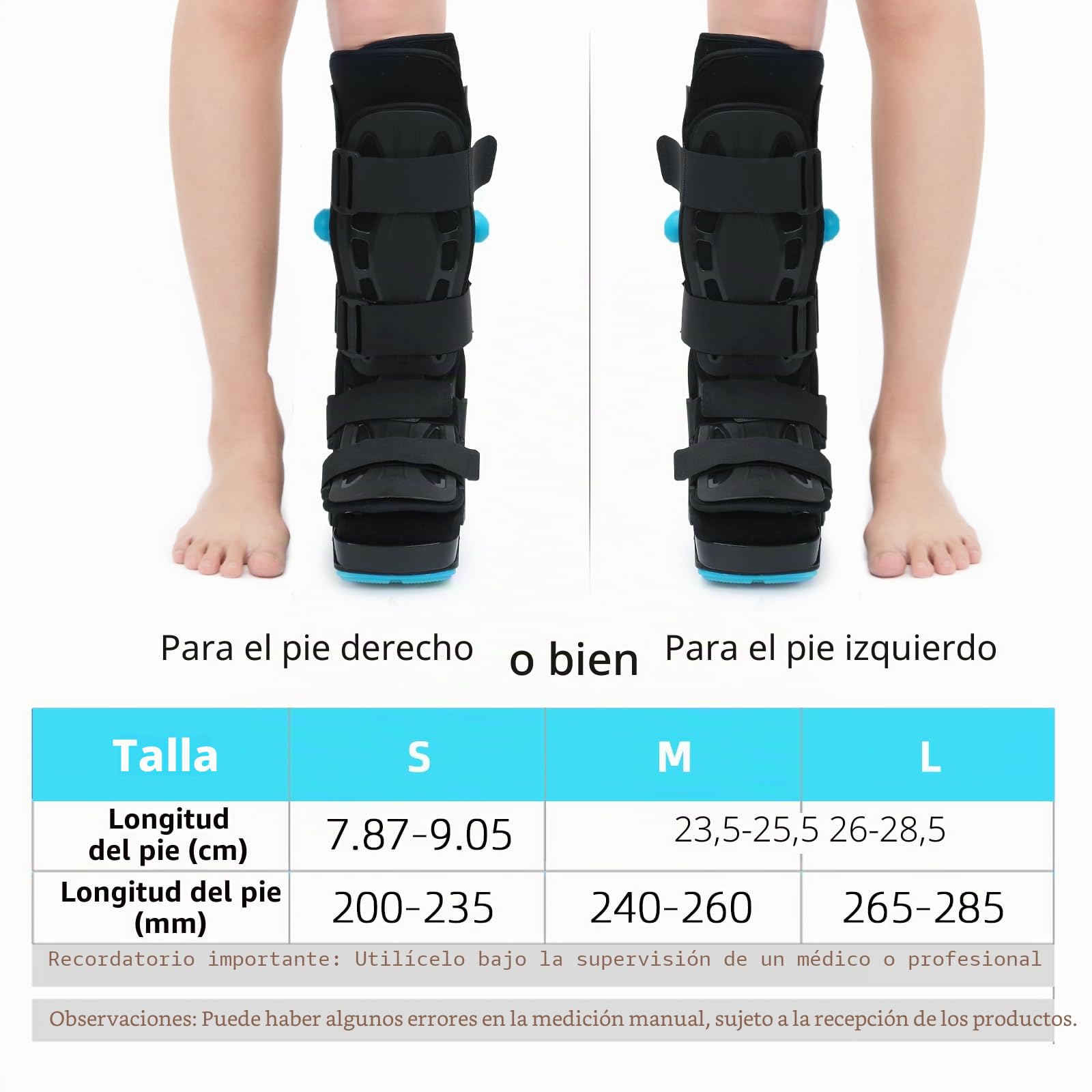 Botas altas para fracturas, inflables, para caminar, con cámara de aire, para esguince de tobillo, recuperación del dolor de pies, fractura de pantorrilla, pie roto, tendinitis de Aquiles