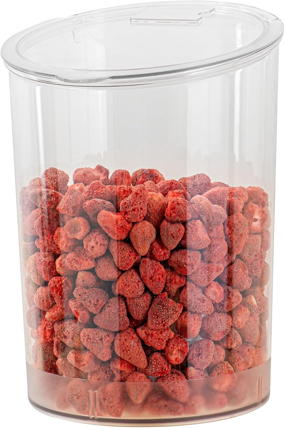 Restaurantware Met Lux 4 Gallon Food Storage Container, 1 Airtight Treat Box - With Scoop, Shatterproof, Clear Plastic Cereal Container With Hinged Lid, For Kitchen Or Pantry Organization