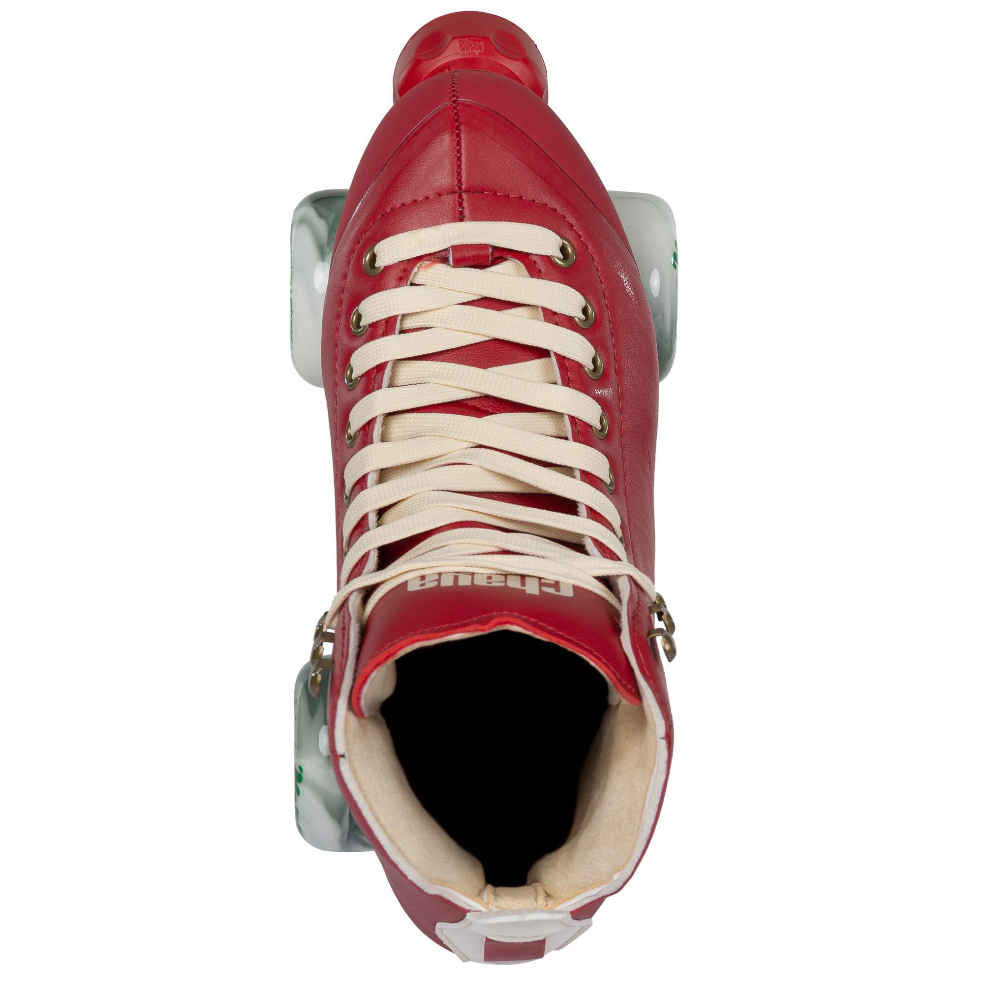 Chaya Rollschuhe Melrose Premium Berry Red - Roller Skates für Damen und Herren im Retro-Look für Roller-Disco - Roll-Schuhe in Rot