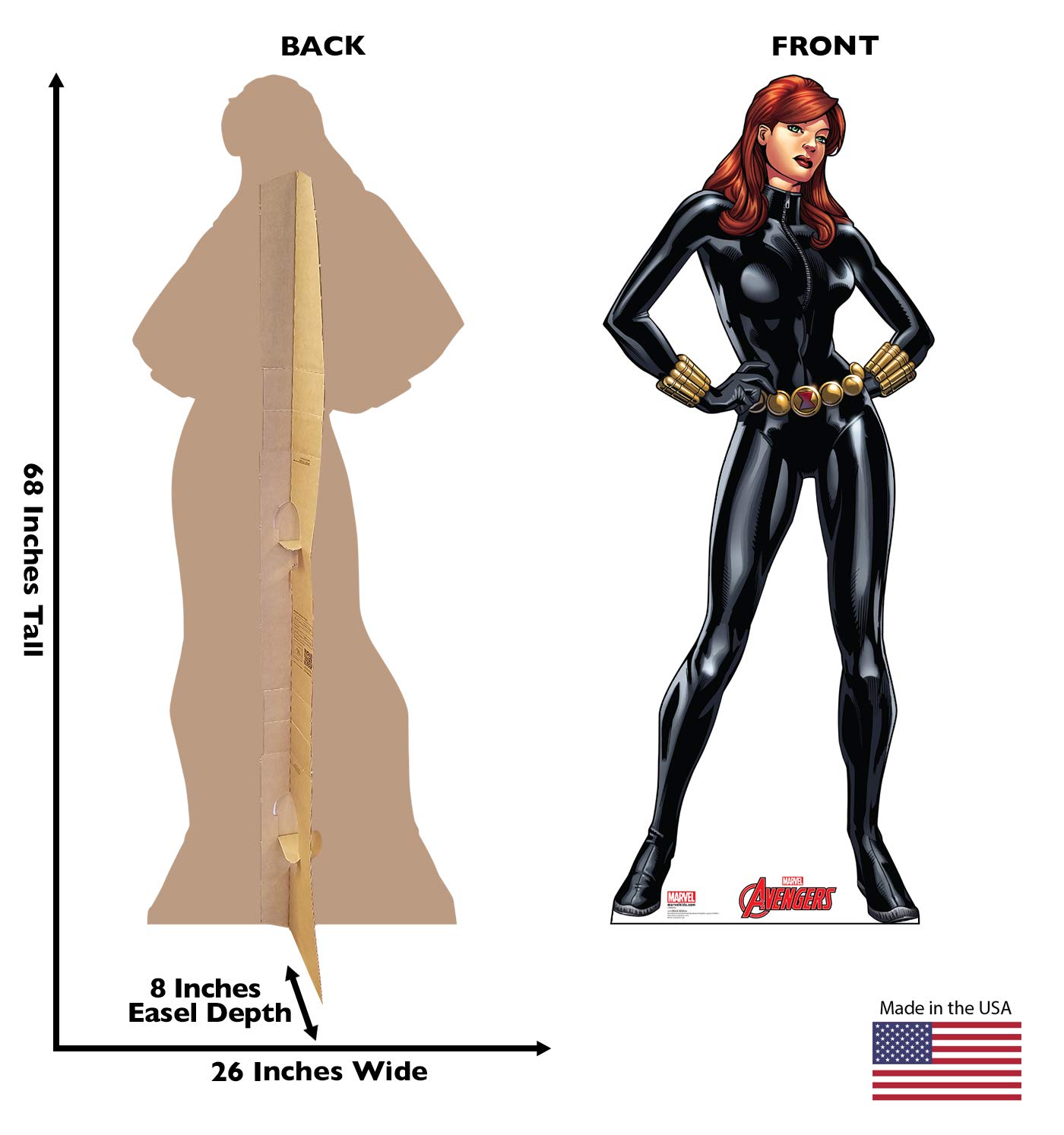 Figuras de cartón de los Vengadores de Marvel