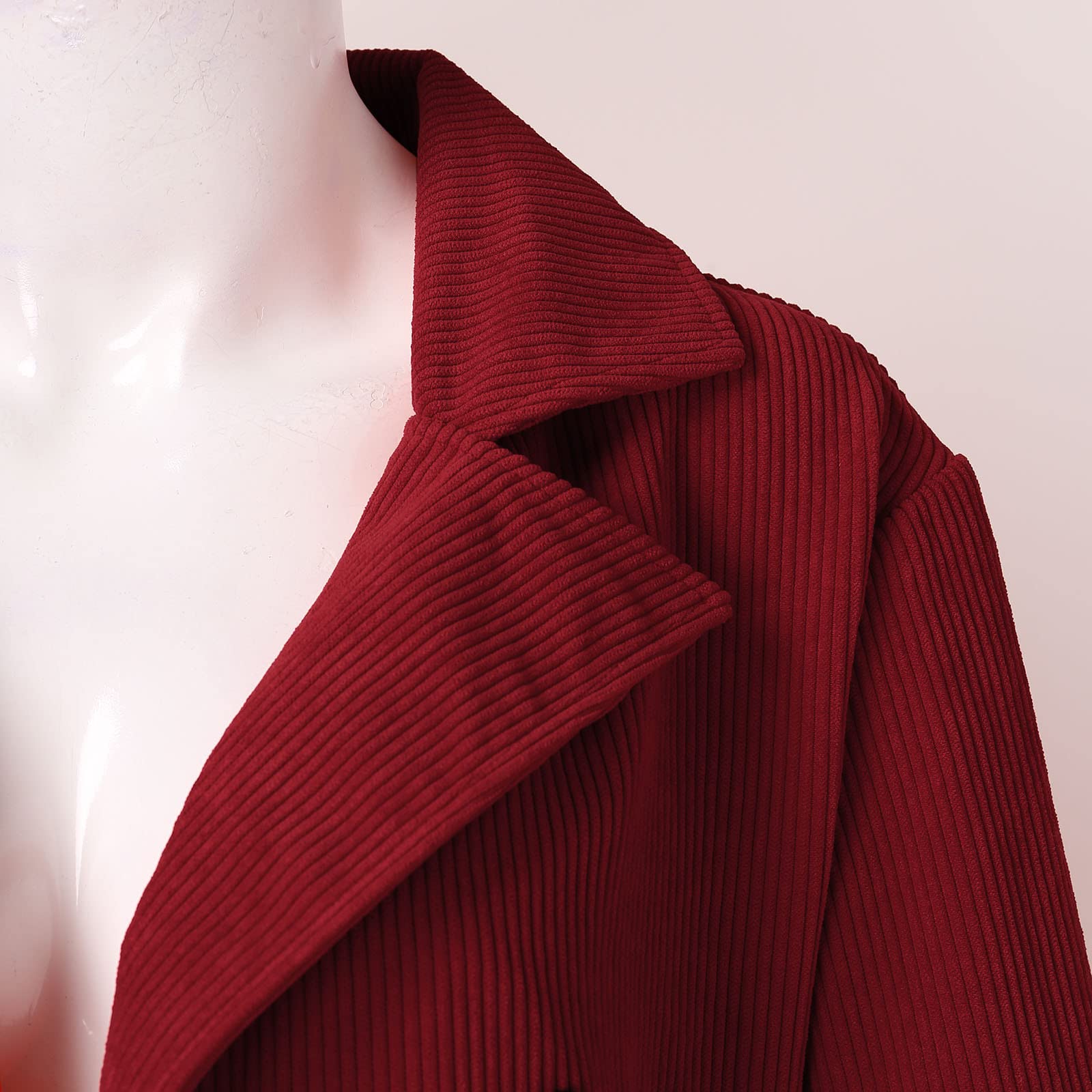 Generisch Blazer élégant pour femme - Style décontracté - Couleur unie - Avec poches - Manches longues - Pour le travail, le bureau