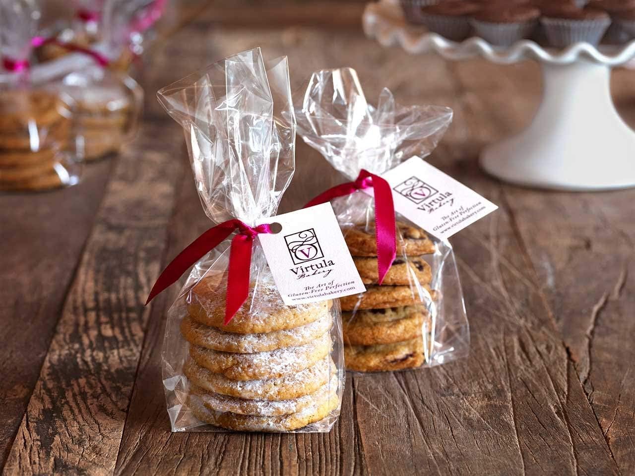 Clear Cookie Party Favor Bags - Poly Gusseted 4W"x2D"x8H" (100)