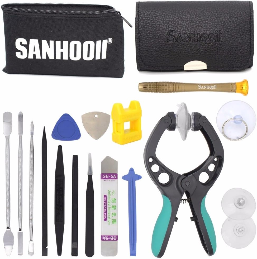 41 in 1 Cell Phone LCD Screen Opening Pliers Set, Phone Repair Tool Kit with Precision Screwdriver Set, ESD Tweezers, Magnetizer For iPad, iPhone 6Plus/6S/6/6S Plus/5S/5/5C/4S/4/SE