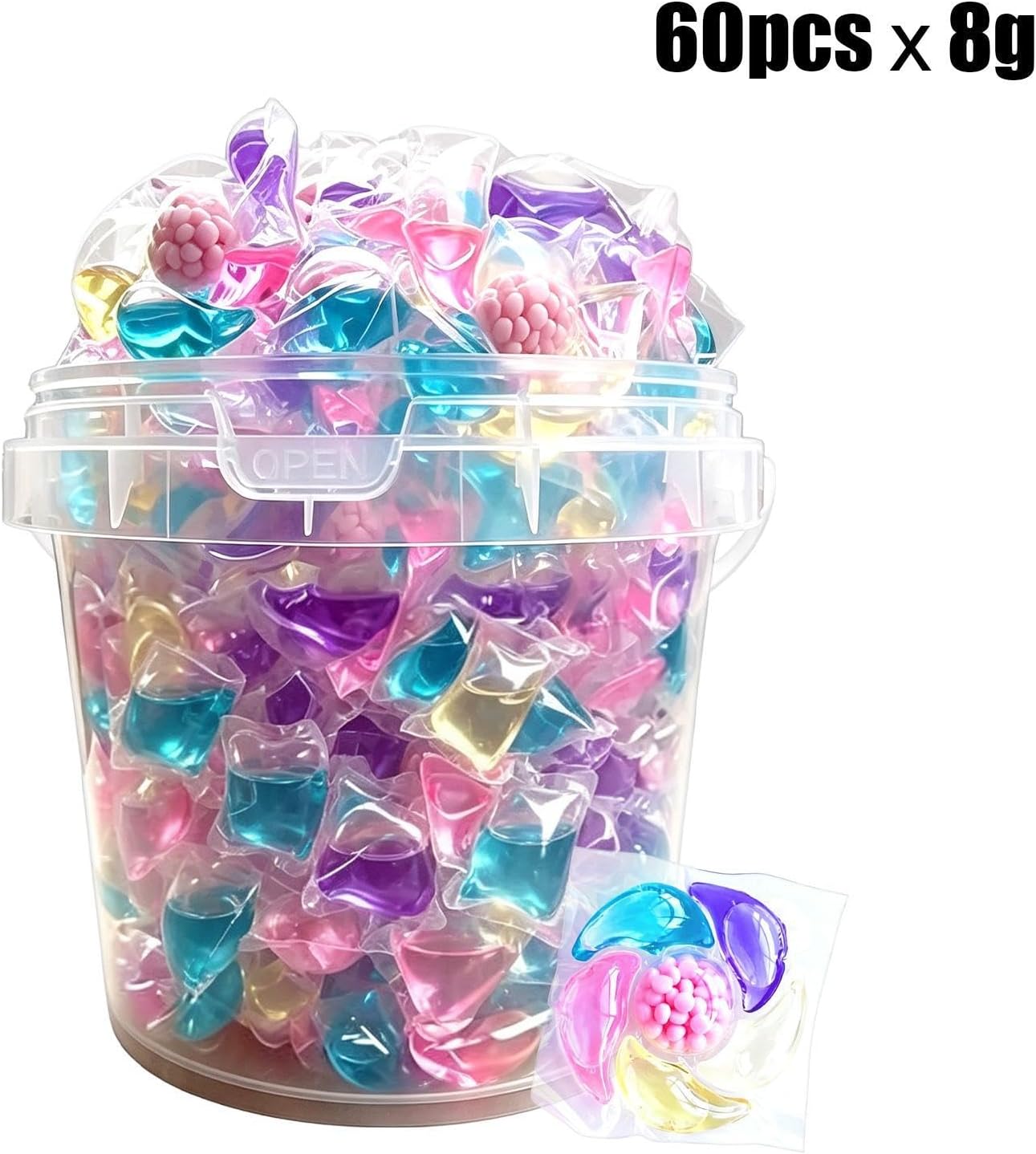 Powerful Scent Booster Beads 60 Count 6 Cavity Long Lasting Softener Blanke image 5