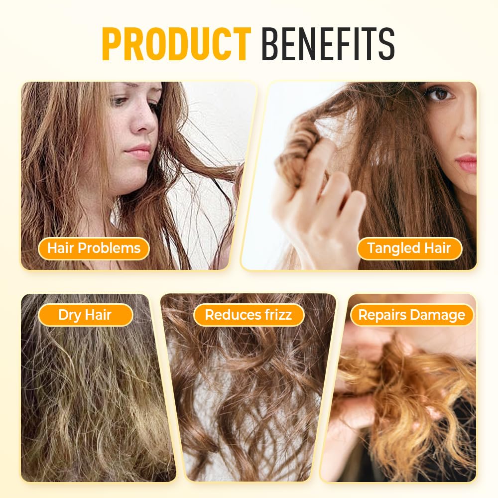 Amino Acid Essence Luxury Nourishing Hair Protein Cream, 2025 New 500mL Birds Nest Amino Acid Hair Care, Amino Acid Hair Repair Cream for Dry Frizzy and Damaged Hair (2)
