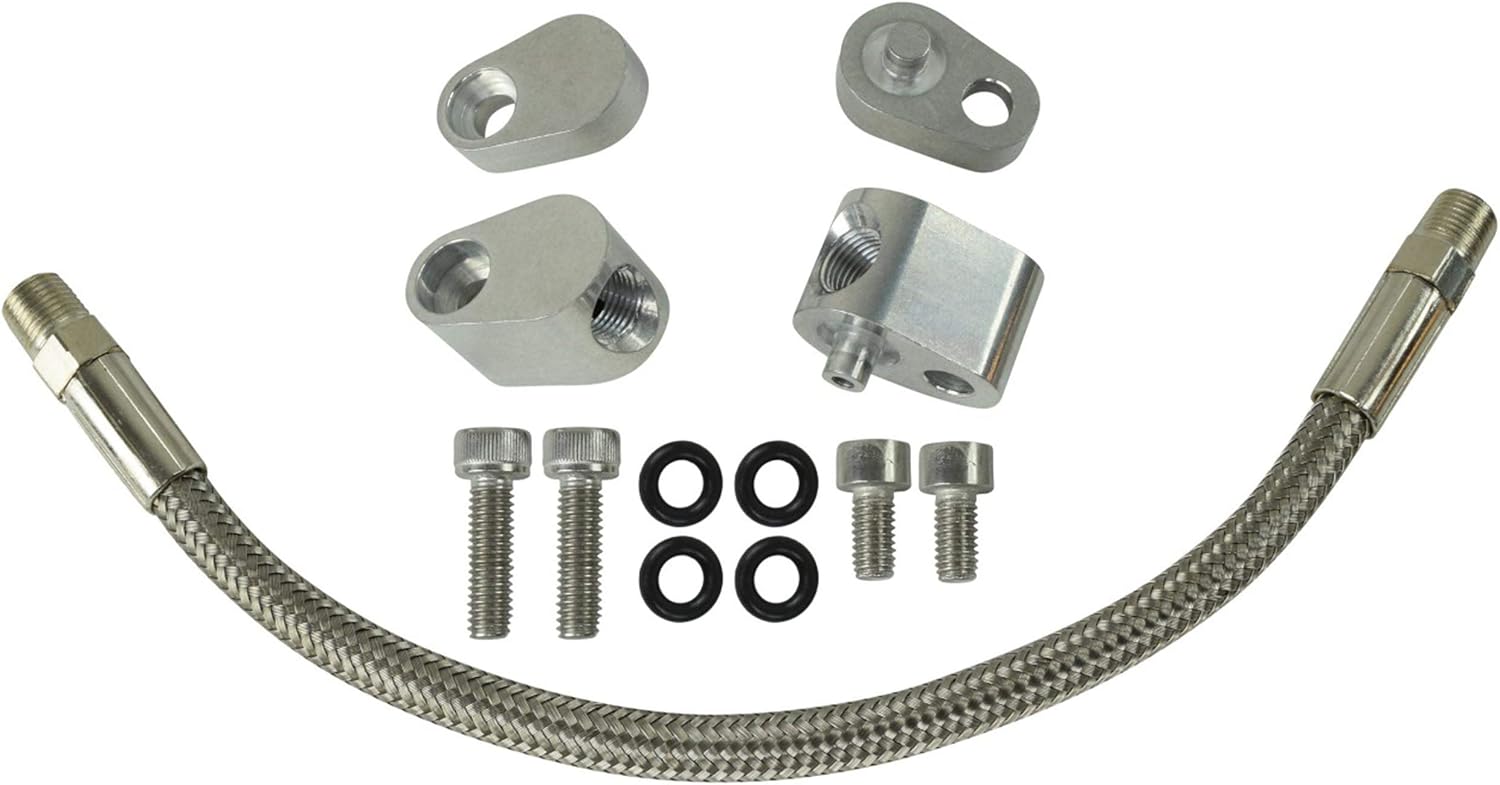 ICT Billet LS Throttle Body Bypass Hose kit Coolant Steam