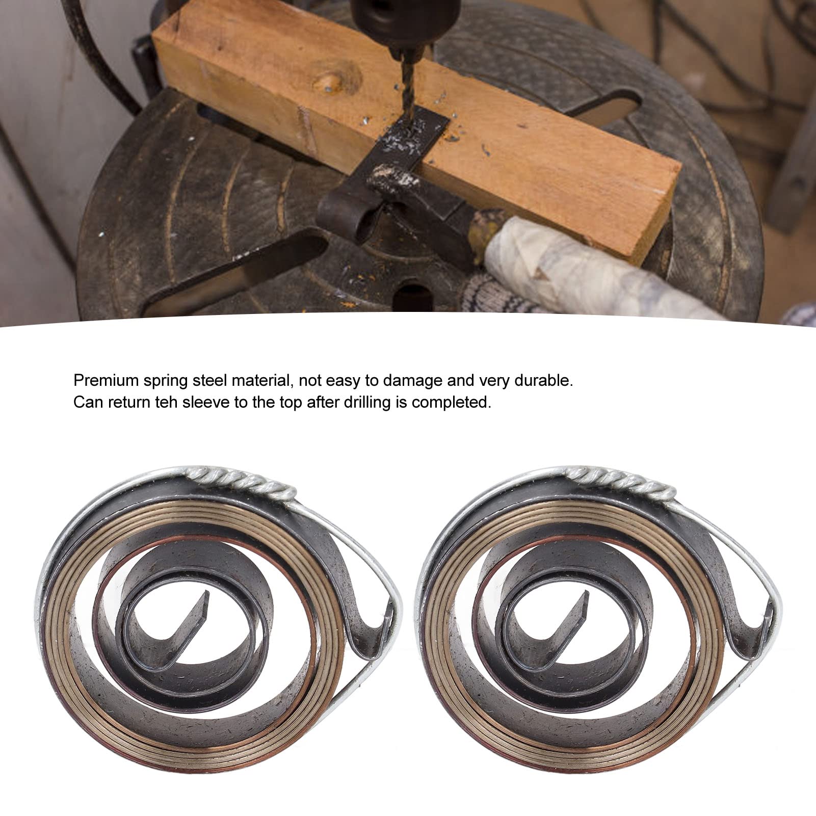 Drill Press Spring, Quill Feed Return Coil, 8mm Width 35mm Outer Diameter, Item Type: Drill Press Spring, Material: Spring Steel