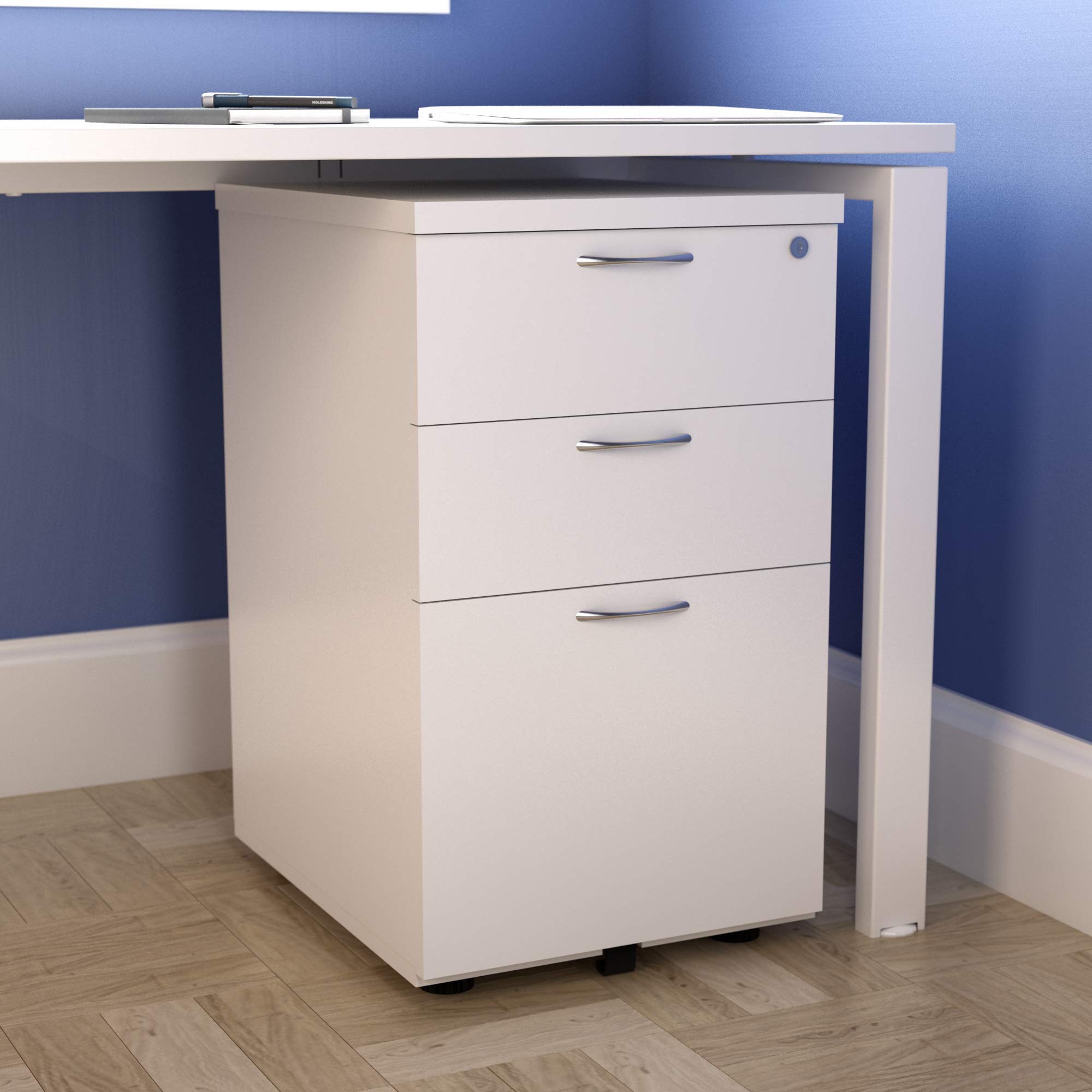 Office Hippo Heavy Duty 3 Drawer Under Desk Pedestal, PreAssembled
